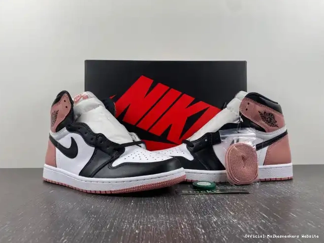 Official Maikesneakers Og Rust Retro Jordan Pink High 1 Nrg 861428-101 Air 0412
